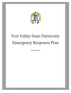 Emergency Response Plan Cover