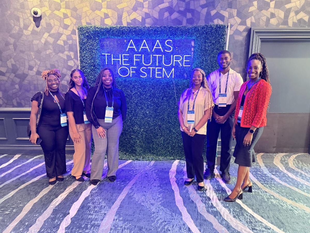FVSU math scholars at the AAAS/NSF S-STEM Scholars Meeting in San Diego