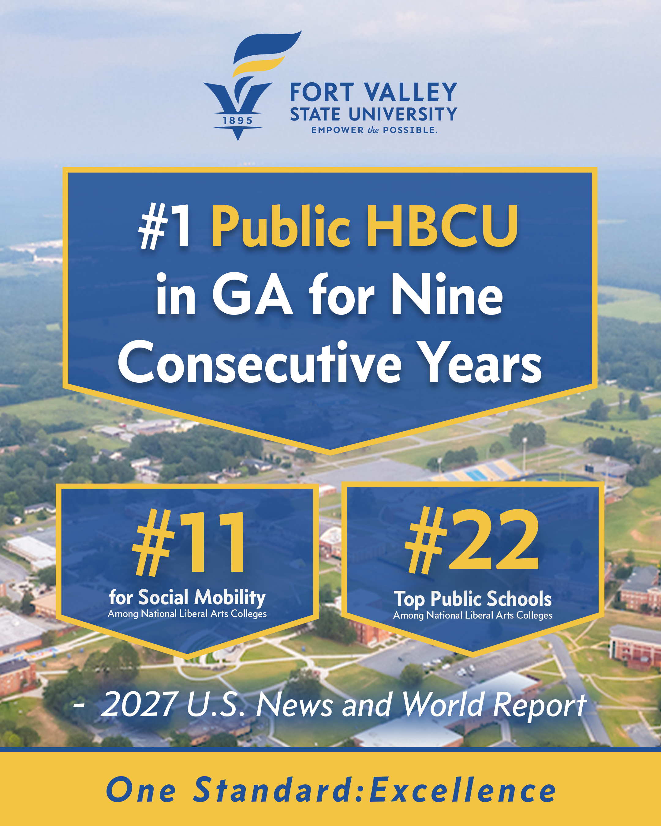 graphic that shares FVSU accolades